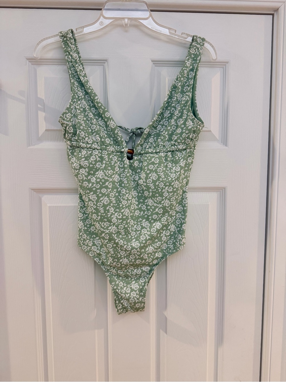 Ladies Size Medium "Primark" Green Floral One-Piece Swimsuit GUC